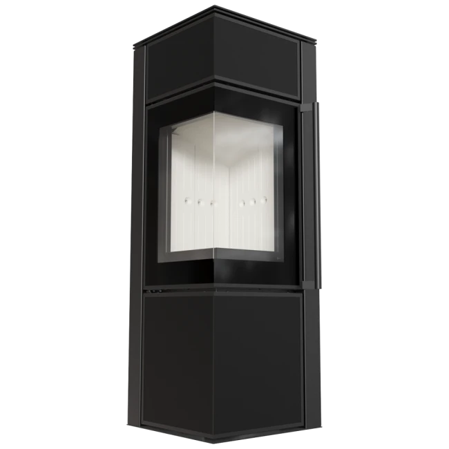 Tora S Nero Assoluto Eck-Kaminofen 8kW Schwarz 3 Tora S Nero Assoluto Eck-Kaminofen 8kW Schwarz