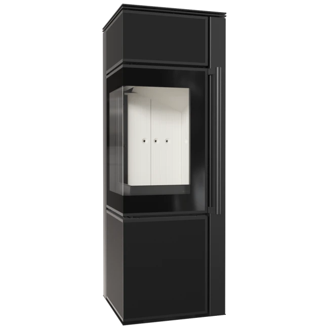 Tora S Nero Assoluto Eck-Kaminofen 8kW Schwarz 5 Tora S Nero Assoluto Eck-Kaminofen 8kW Schwarz – Bild 3