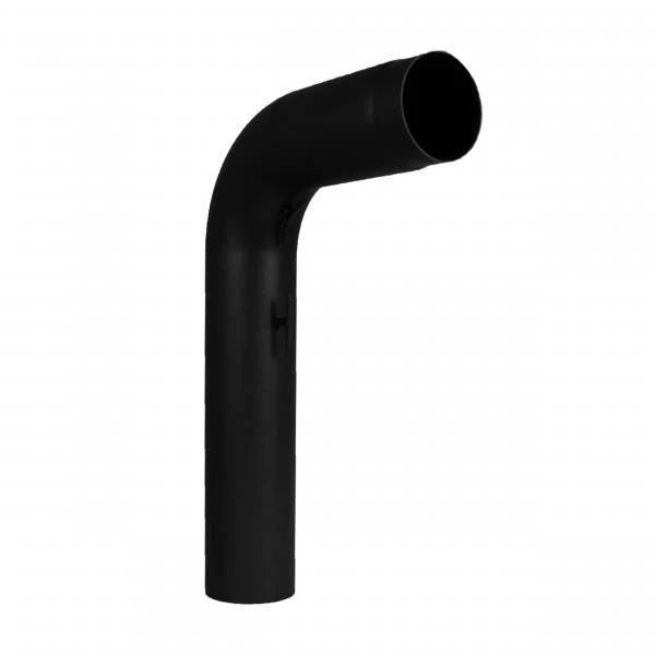 Rauchrohrset 90° Gezogener Bogen 120/130mm Ø Wandrosette Mauermuffe 4 Rauchrohrset 90° Gezogener Bogen 120/130mm Ø Wandrosette Mauermuffe – Bild 2