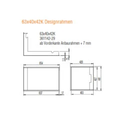 Eck-Kamineinsatz 63x40x42K Rechts Verglast 8kW DIBT -Derofenfuchs Verkäufe 63x40x42K designrahmen 1280x1280