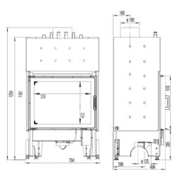 Wasser-Kamineinsatz 65x51K 12kW - 9kW Wasser - DIBt -Derofenfuchs Verkäufe 65x51K wasser masse1 1280x1280