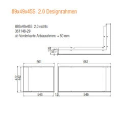 Eck-Kamineinsatz 89x49x45S Rechts Verglaste Hebetür 12kW 22 Eck-Kamineinsatz 89x49x45S Rechts Verglaste Hebetür 12kW -Derofenfuchs Verkäufe 89x49x45s rechts designrahmen 1280x1280