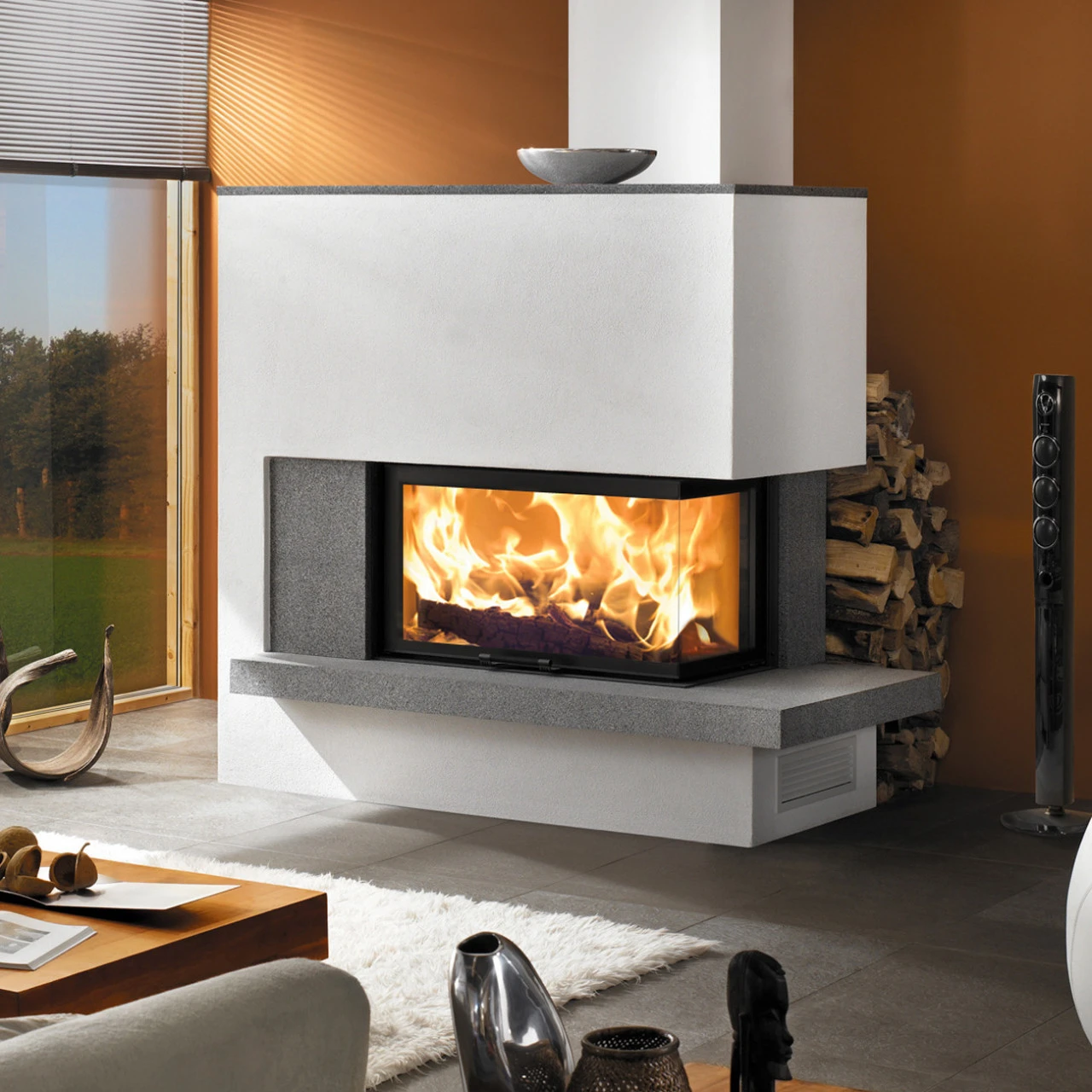 Eck-Kamineinsatz 89x49x57S Rechts Verglaste Hebetür 12kW 5 Eck-Kamineinsatz 89x49x57S Rechts Verglaste Hebetür 12kW – Bild 3