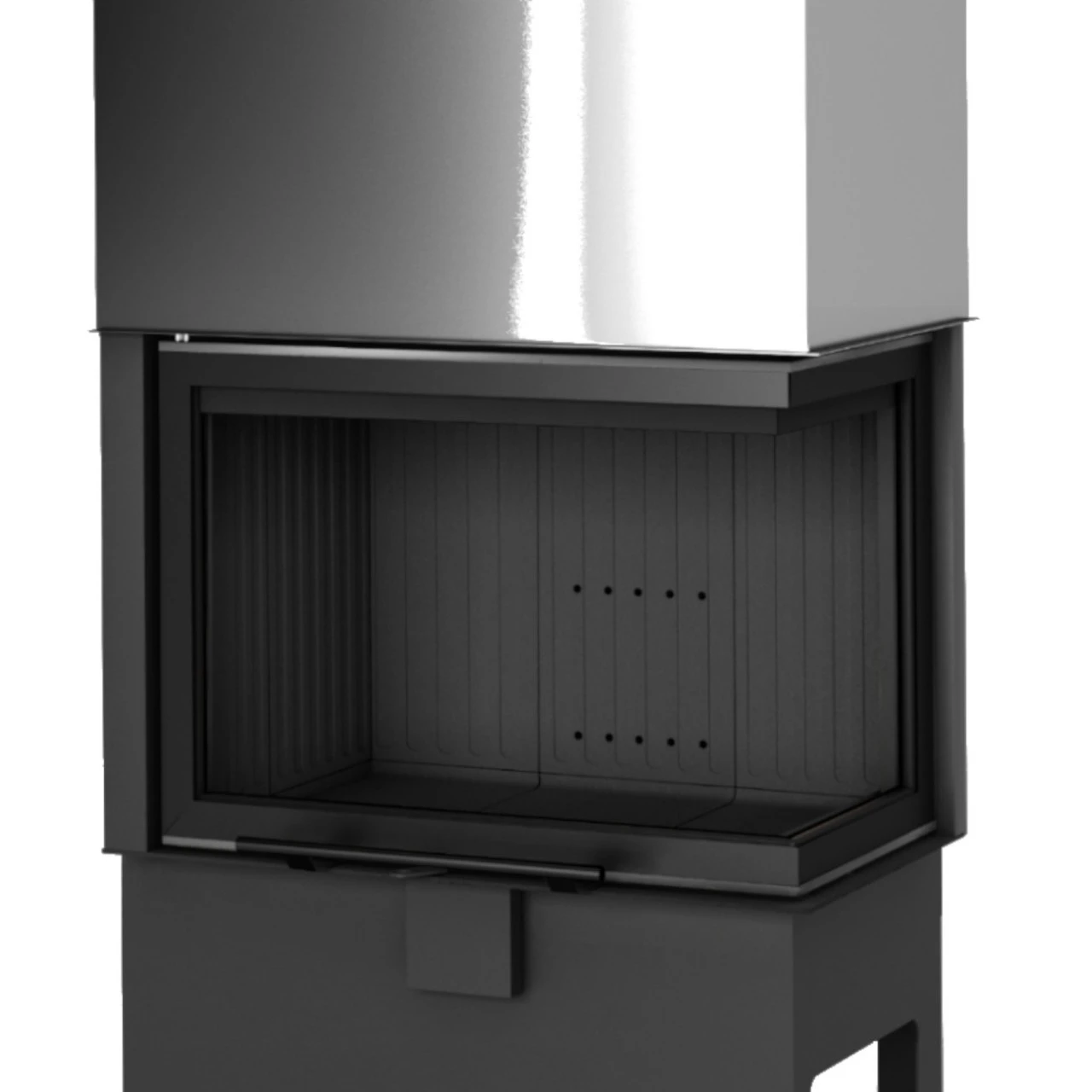 Heatro 55PH Black Eck-Kamineinsatz Mit Hebetür 9kW Rechtsverglast 4 Heatro 55PH Black Eck-Kamineinsatz Mit Hebetür 9kW Rechtsverglast – Bild 2