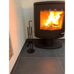 Termatech Kaminbesteck UU Round Schwarz - 4 Teilig -Derofenfuchs Verkäufe Kaminbesteck UU Round 90 182 web1 1280x1280