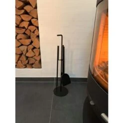 Termatech Kaminbesteck UU Round Schwarz - 4 Teilig -Derofenfuchs Verkäufe Kaminbesteck UU Round 90 182 web4 1280x1280