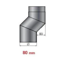 Versatzbogen 80 Mm Länge 335 Mm - 130 Mm Ø 7 Versatzbogen 80 Mm Länge 335 Mm - 130 Mm Ø -Derofenfuchs Verkäufe SB 80 titel 1280x1280