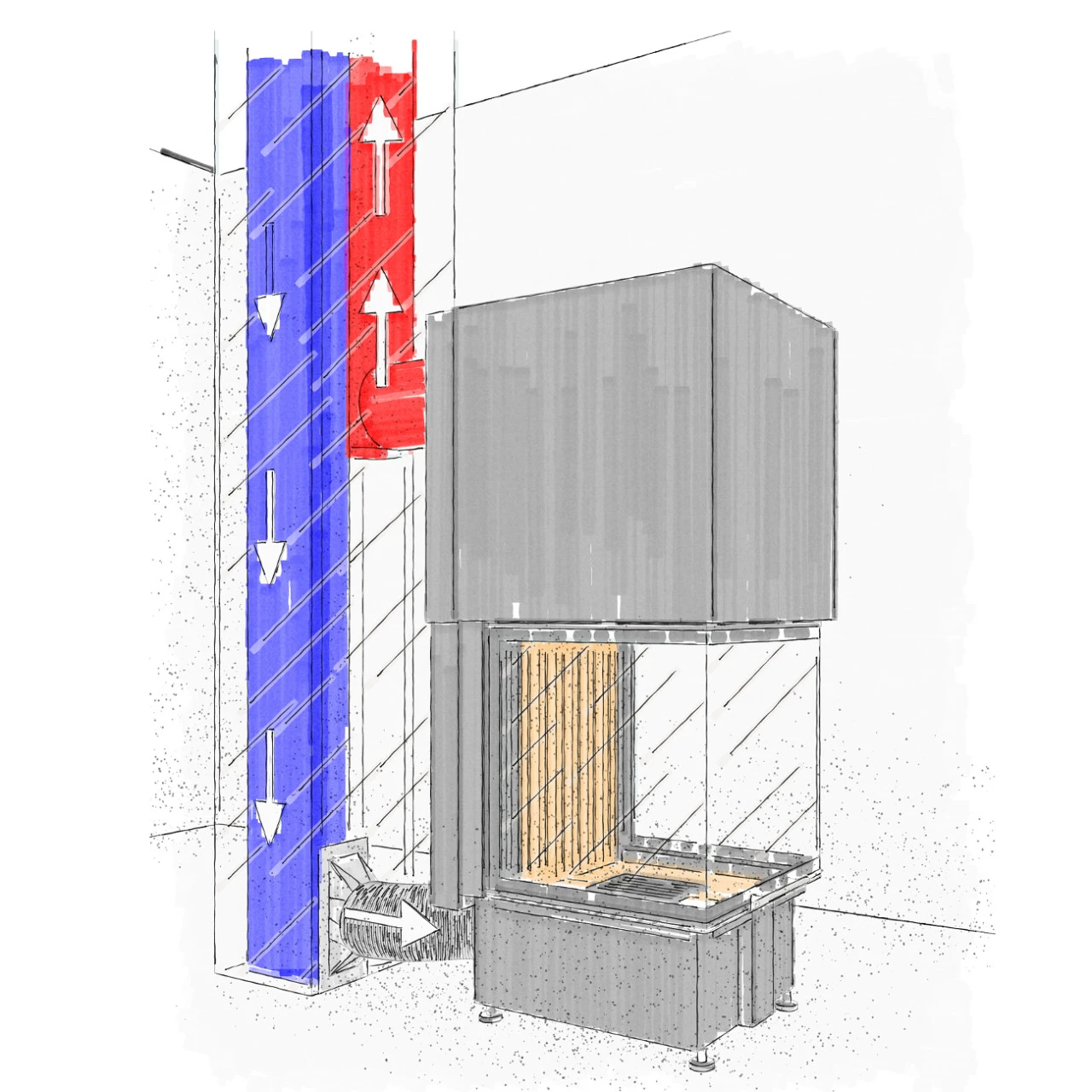 CB Schornstein Anschlussstutzen – Für Separaten Schacht Eckig Auf Rund 7 CB Schornstein Anschlussstutzen – Für Separaten Schacht Eckig Auf Rund – Bild 5