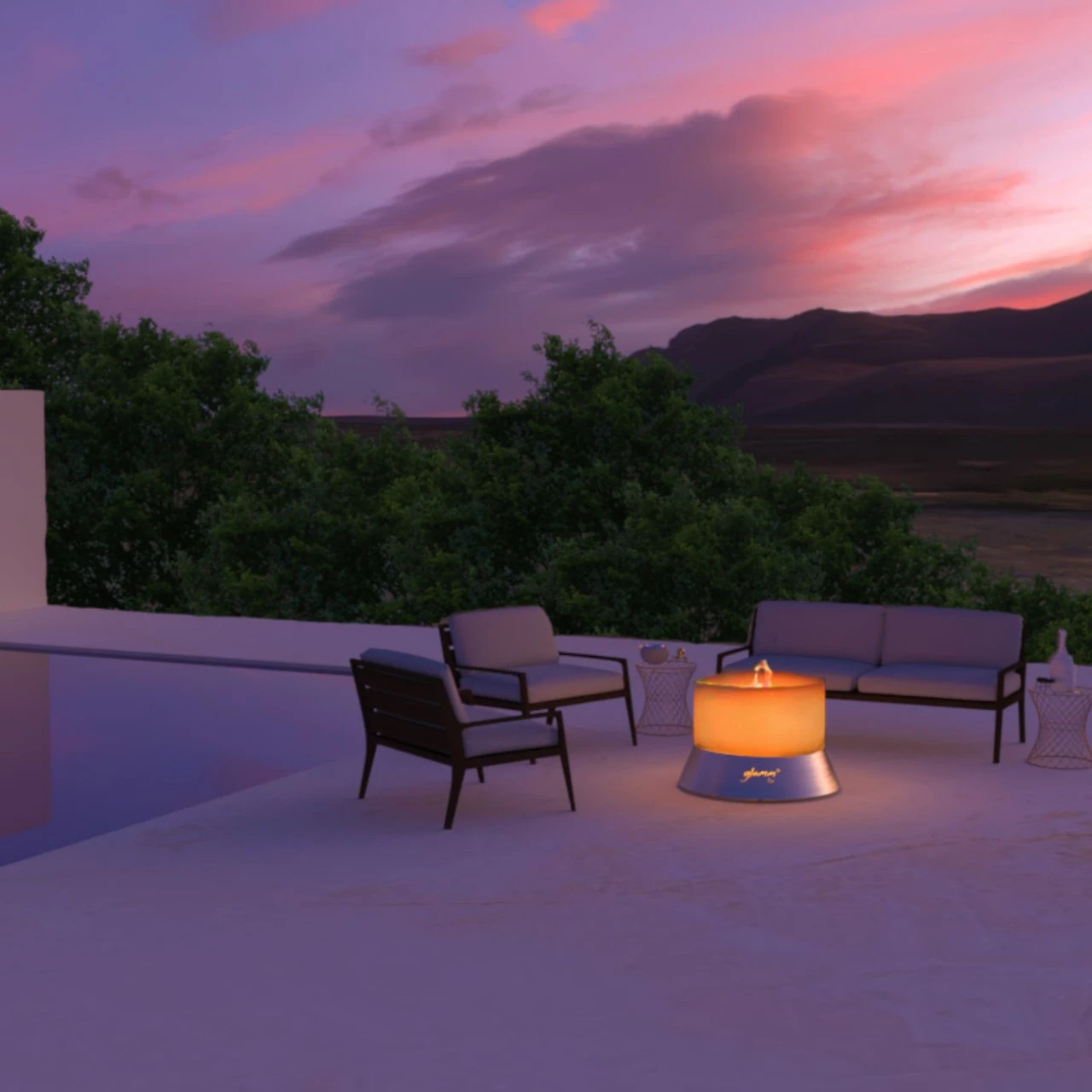 Alba Small Gaskamin Quarzglas Feuerschale Gartenkamin 11 Alba Small Gaskamin Quarzglas Feuerschale Gartenkamin – Bild 9