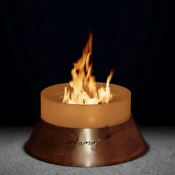 Alba Small Ethanol Quarzglas Feuerschale Gartenkamin