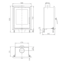 Alicante Warmluft Kamineinsatz 8kW -Derofenfuchs Verkäufe alicante kamineinsatz masse 1280x1280