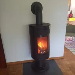 Andorra Exclusive Drehbarer Kaminofen 7kW Schwarz -Derofenfuchs Verkäufe andorra exclusive schwarz kaminofen kundenbild1 1280x1280