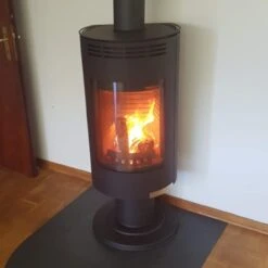 Andorra Exclusive Drehbarer Kaminofen 7kW Schwarz -Derofenfuchs Verkäufe andorra exclusive schwarz kaminofen kundenbild2 1280x1280