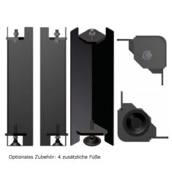 Aquario A18 Wasserführender-Kamineinsatz 18kW Doppelverglast -Derofenfuchs Verkäufe aquario zusaetzliche fuesse 1280x1280 2