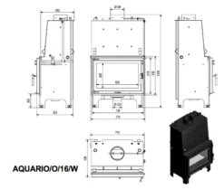 Aquario O16 Wasserführender Kamineinsatz 16kW -Derofenfuchs Verkäufe aquario o16 1280x1280