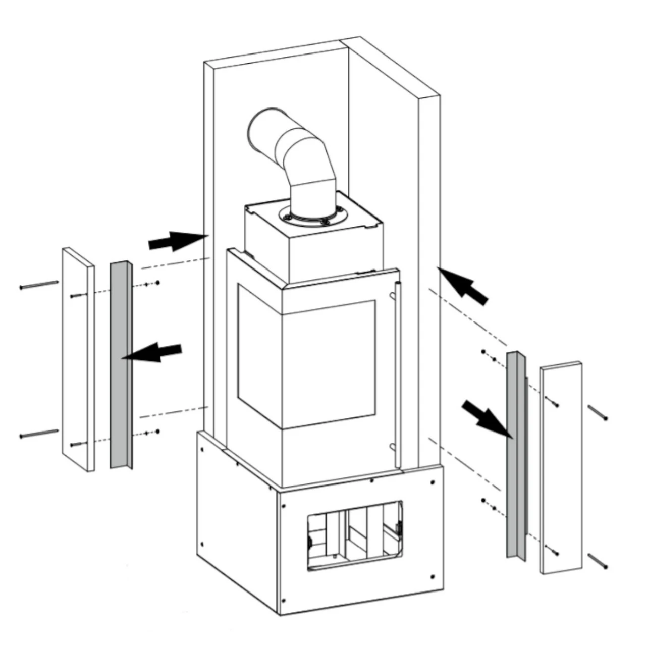 Aracar Compact Mit Kaminbauplatten 5kW Türanschlag Links DIBT 7 Aracar Compact Mit Kaminbauplatten 5kW Türanschlag Links DIBT – Bild 5