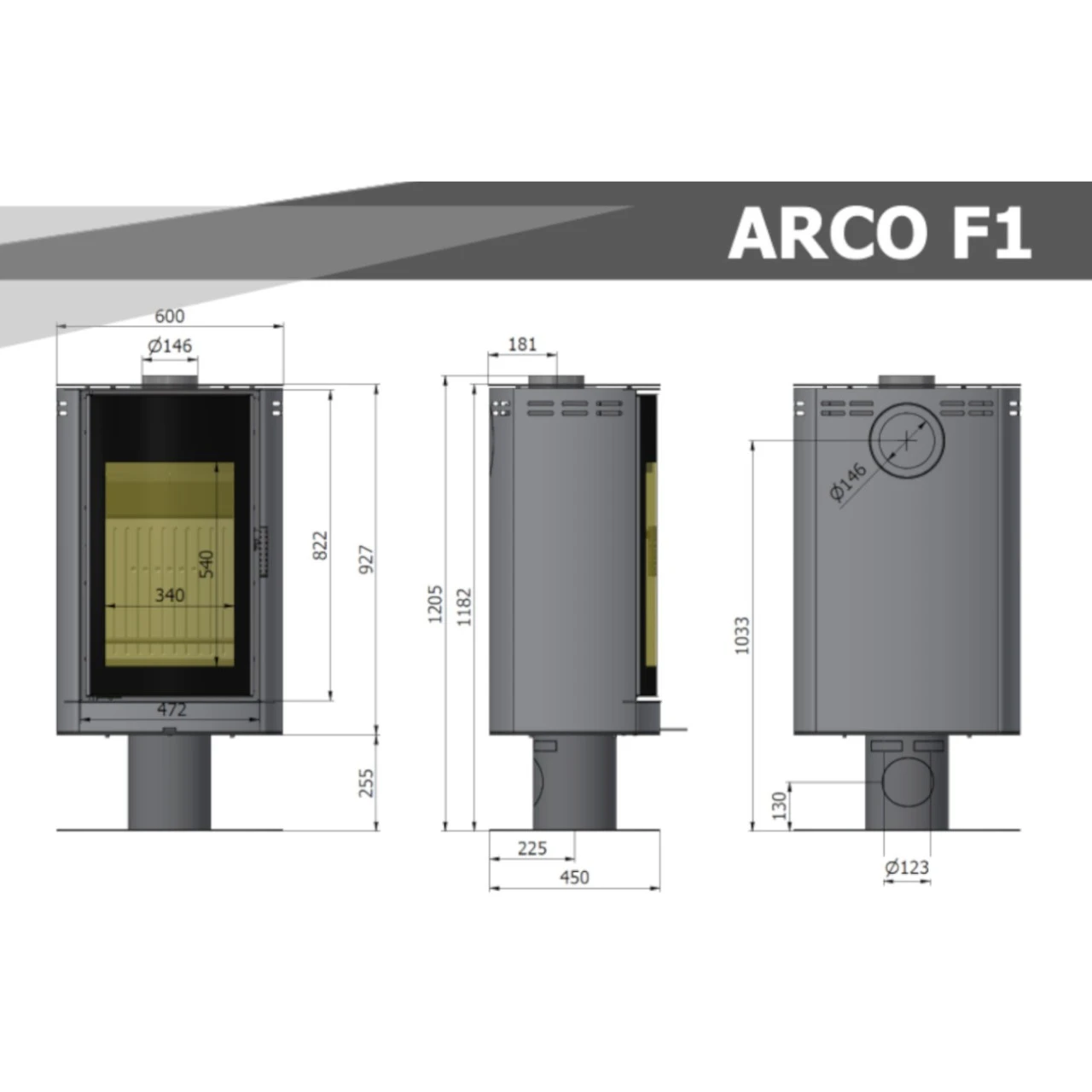 Arco F1 Kaminofen 7kW Schwarz 7 Arco F1 Kaminofen 7kW Schwarz – Bild 5