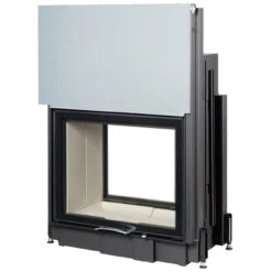 Tunnel-Kamineinsatz 80x64SII Mit Hebetür 10kW