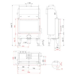 Aquatic WH80 Wasser Kamineinsatz 14kW -Derofenfuchs Verkäufe bef aquatic wh80 masse 1280x1280