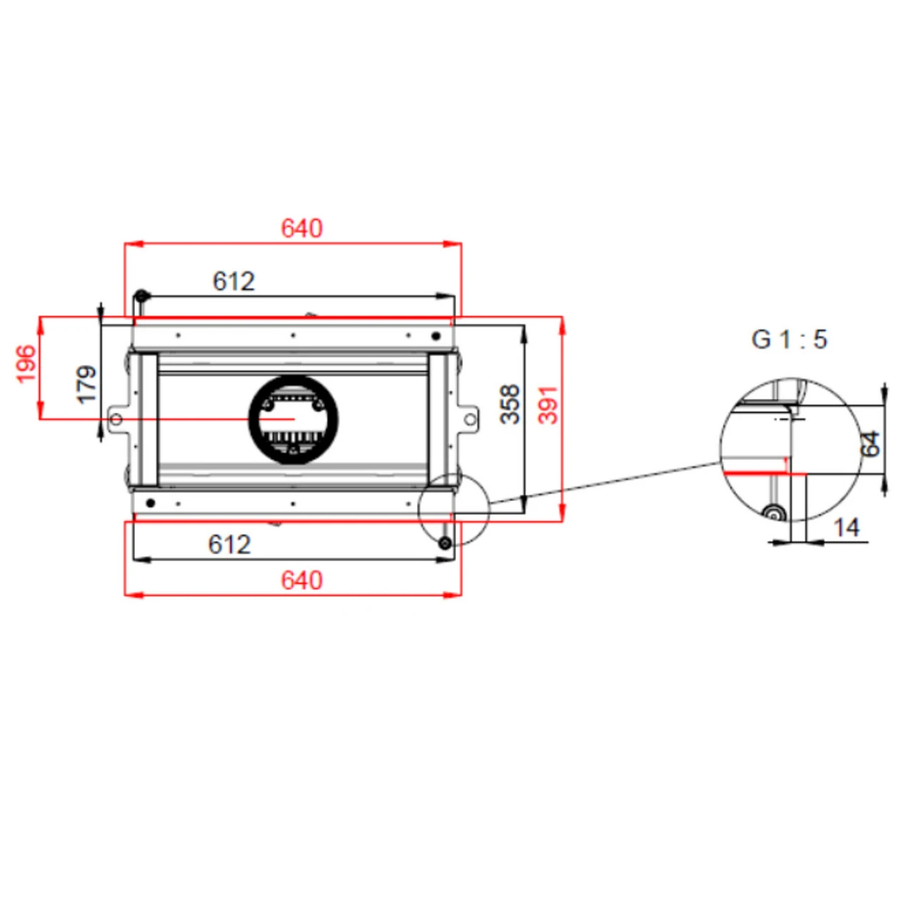 Double Feel 6 Tunnel-Kamineinsatz 5kW 5 Double Feel 6 Tunnel-Kamineinsatz 5kW – Bild 3