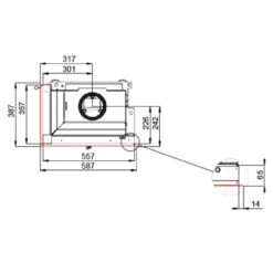 Feel 6CL Eckkamineinsatz Links 5kW Für Niedrigenergiehäuser -Derofenfuchs Verkäufe bef feel 6 cl masse2 1280x1280