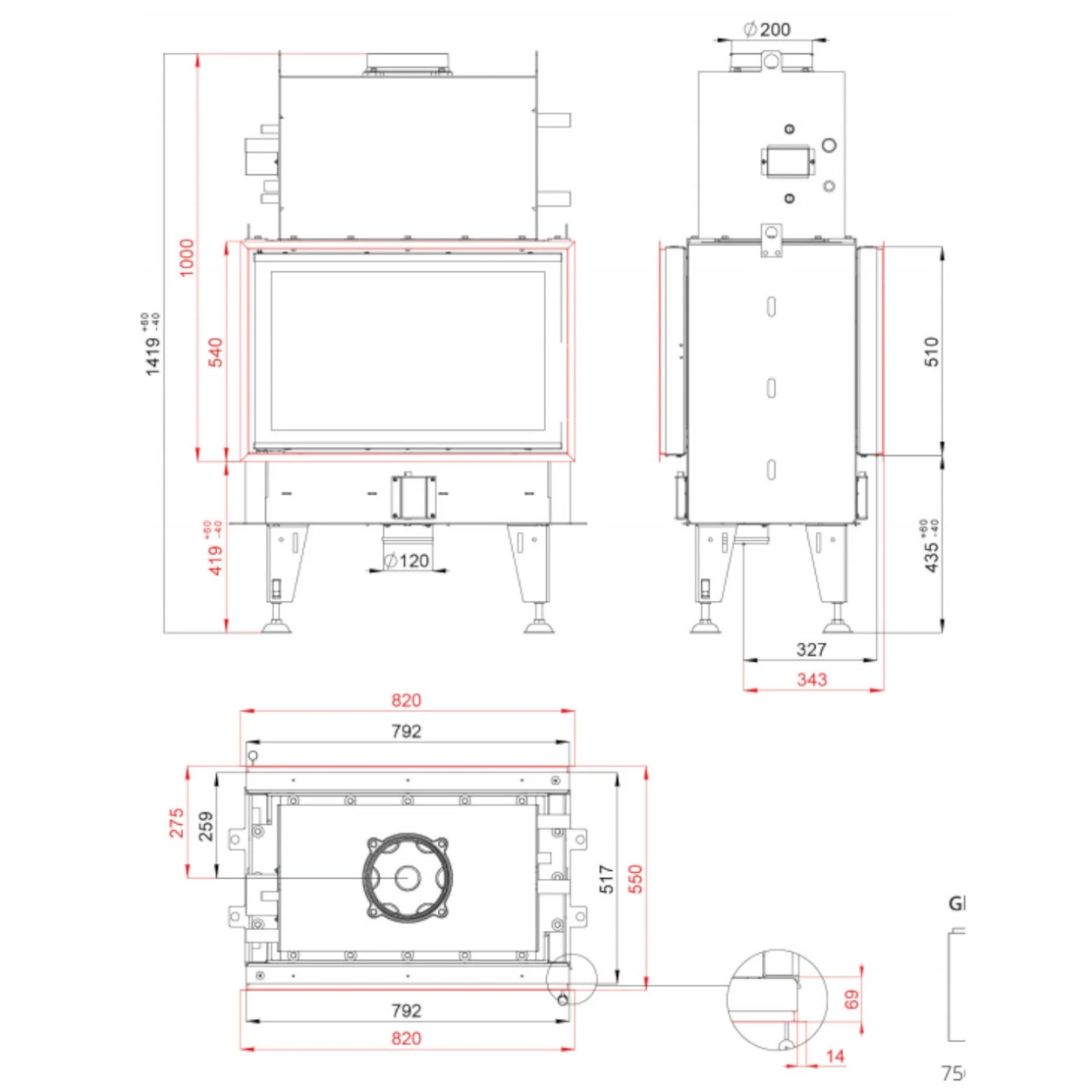 Aquatic Twin 8N Wasser Tunnel-Kamineinsatz 14kW 5 Aquatic Twin 8N Wasser Tunnel-Kamineinsatz 14kW – Bild 3