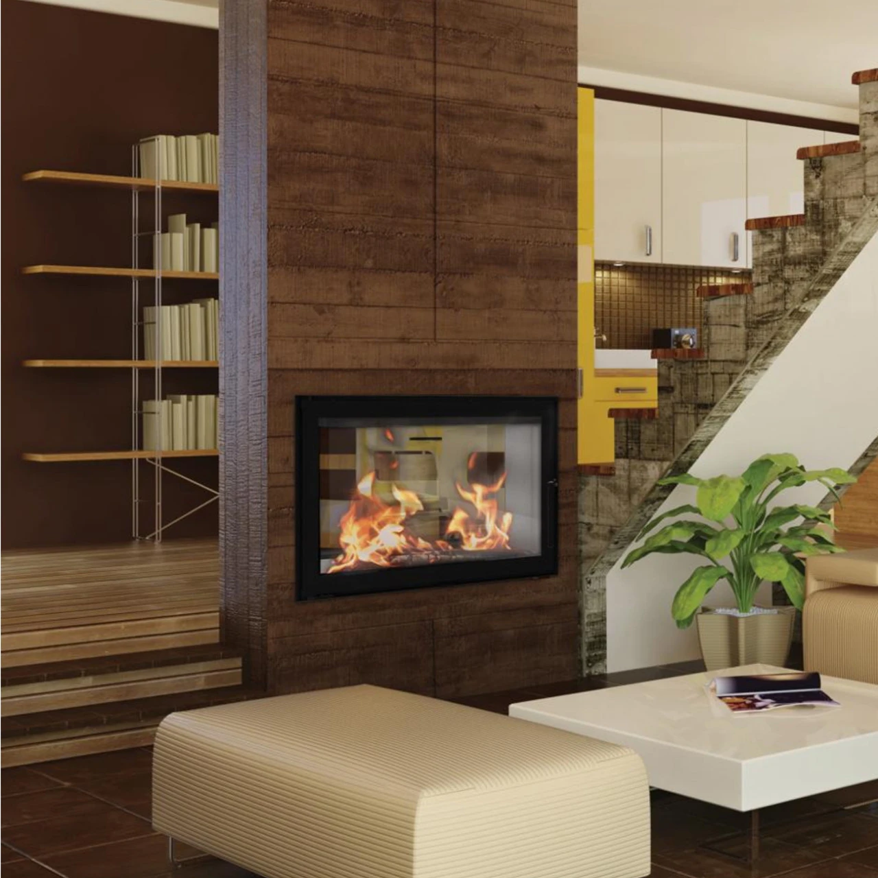 Aquatic Twin 8 Wasser Tunnel-Kamineinsatz 14kW 6 Aquatic Twin 8 Wasser Tunnel-Kamineinsatz 14kW – Bild 4