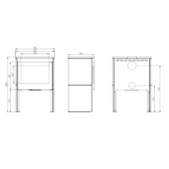 Bellano Serpentino 8kW Kaminofen -Derofenfuchs Verkäufe bellano serpentino kaminofen masse 1280x1280