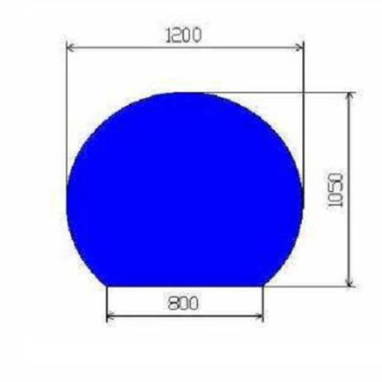 Glasbodenplatte Kreisabschnitt Mit 1200x1050 Mm 4 Glasbodenplatte Kreisabschnitt Mit 1200x1050 Mm – Bild 2