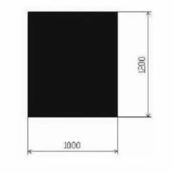 Metallbodenplatte Rechteck 1000x1200 Mm