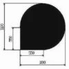 Metallbodenplatte Tropfenform 1100x1100 Mm -Derofenfuchs Verkäufe bodenplatte tropfen tra metall schwarz 1280x1280