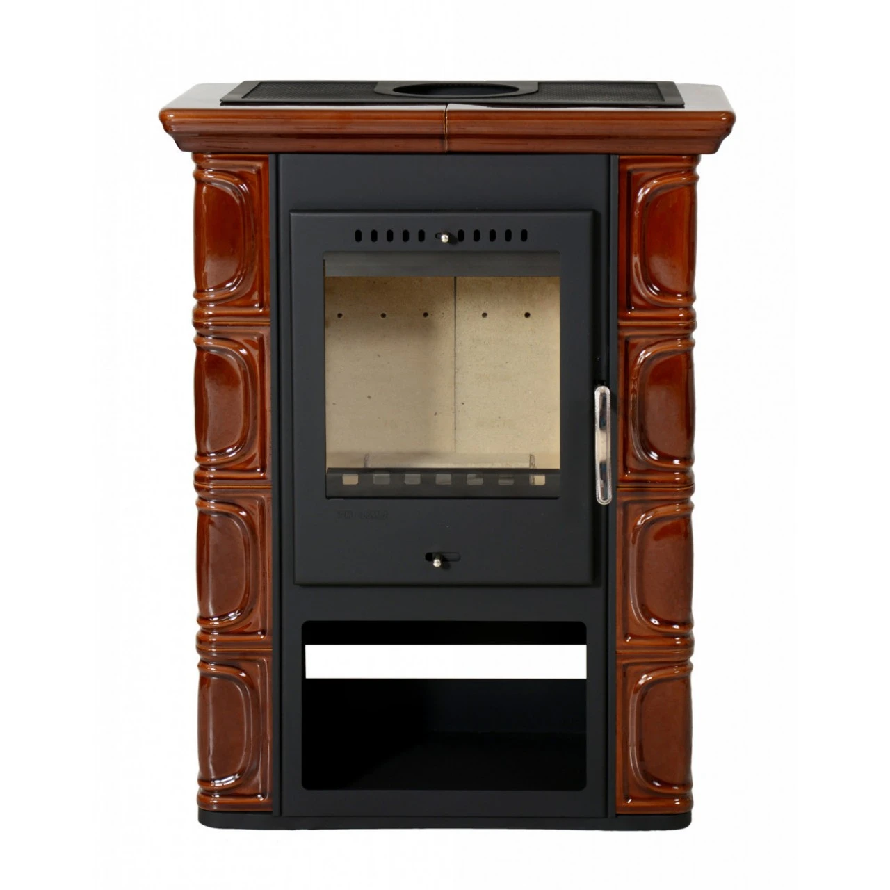 Borgholm Braun Kachel Kaminofen 7kW 7 Borgholm Braun Kachel Kaminofen 7kW – Bild 5