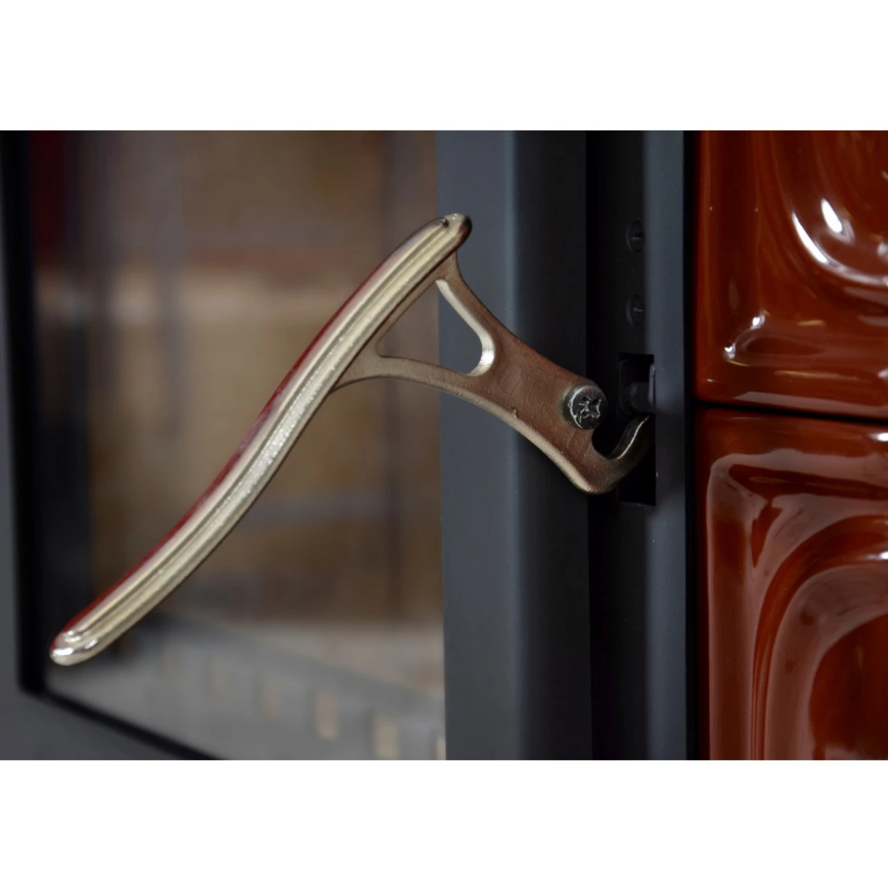 Borgholm Braun Kachel Kaminofen 7kW 8 Borgholm Braun Kachel Kaminofen 7kW – Bild 6