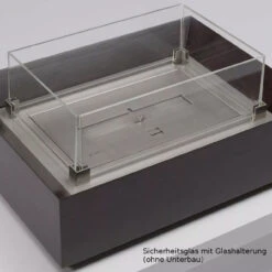 Keramischer Bioethanol Brenner II Mit Optionalem Glas - TÜV -Derofenfuchs Verkäufe burner II glas1 1280x1280