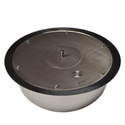 Keramischer Bioethanol Brenner VI Rund Optionales Glas - TÜV