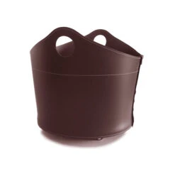 Designer Holzkorb Cadin Dunkel Braun Aus Regeneriertem Leder Mit Rollen -Derofenfuchs Verkäufe cadin dunkel braun 6 1280x1280 2