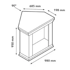 Cadiz Corner Levico LED Kamin Naturstein Weiß -Derofenfuchs Verkäufe cadiz corner levico led kamin elektrischer kamin masse 1280x1280