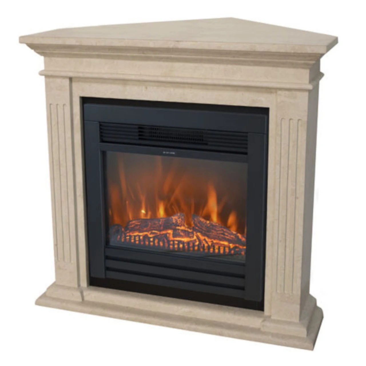 Cadiz Corner Lucius LED Kamin Naturstein Weiß 3 Cadiz Corner Lucius LED Kamin Naturstein Weiß