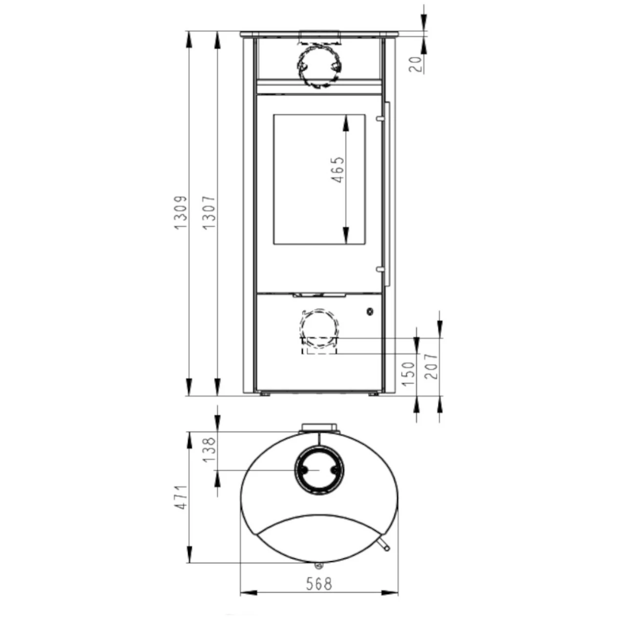 Caldera II Compact Serpentin Stein 6kW DIBT Kaminofen 7 Caldera II Compact Serpentin Stein 6kW DIBT Kaminofen – Bild 5