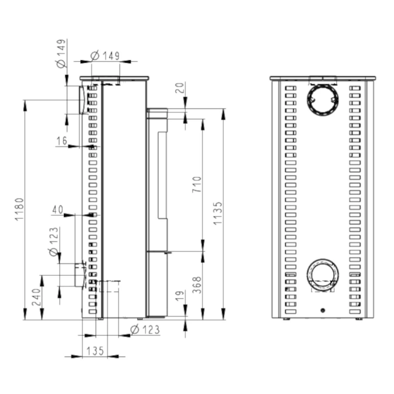 Caldera II Compact Serpentin Stein 6kW DIBT Kaminofen 8 Caldera II Compact Serpentin Stein 6kW DIBT Kaminofen – Bild 6