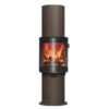 Kaminofen Faro 6KW 180° Panorama Sichtscheibe Mocca -Derofenfuchs Verkäufe cera design kaminofen faro mocca web1 1280x1280