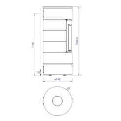 Rondotherm Titan Mini Kaminofen 6KW Schwarz DIBt -Derofenfuchs Verkäufe cera design rondotherm titan mini masse 1280x1280