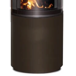 Volare DIBT Kaminofen 6KW 180° Panorama Sichtscheibe Mocca -Derofenfuchs Verkäufe cera volare kaminofen mocca unten 1280x1280