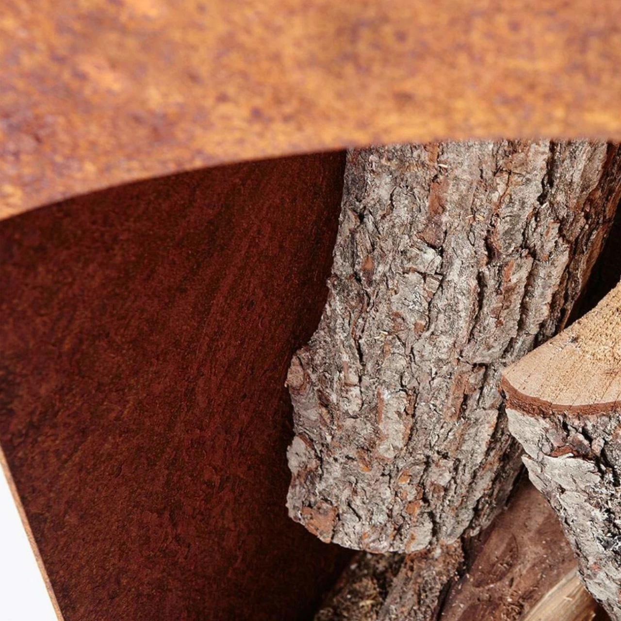 Delta Pyramide Gartenkamin Cortenstahl 8 Delta Pyramide Gartenkamin Cortenstahl – Bild 6