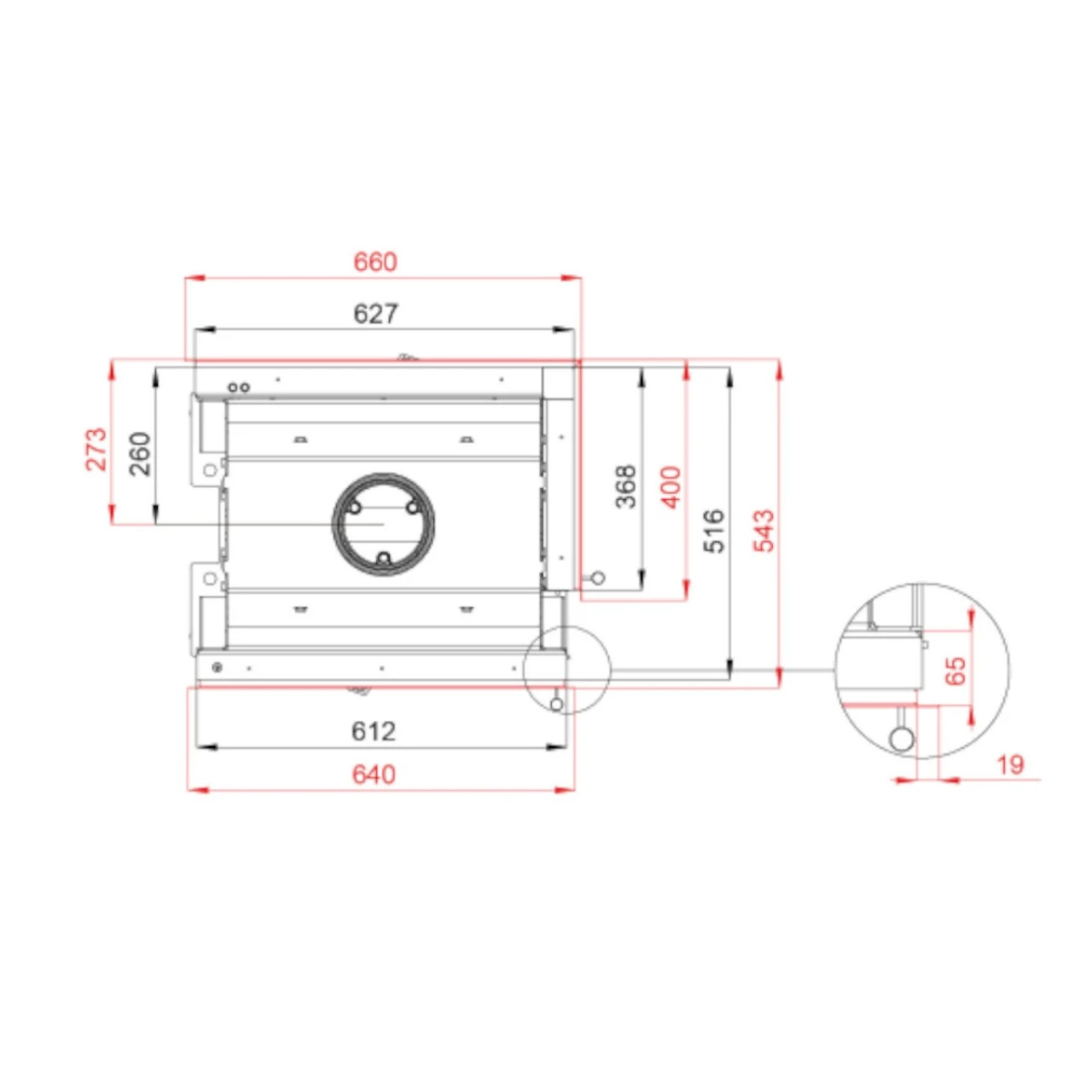 Twin 7NCL Tunnel-Eckkamineinsatz Linksverglast 7kW 6 Twin 7NCL Tunnel-Eckkamineinsatz Linksverglast 7kW – Bild 4