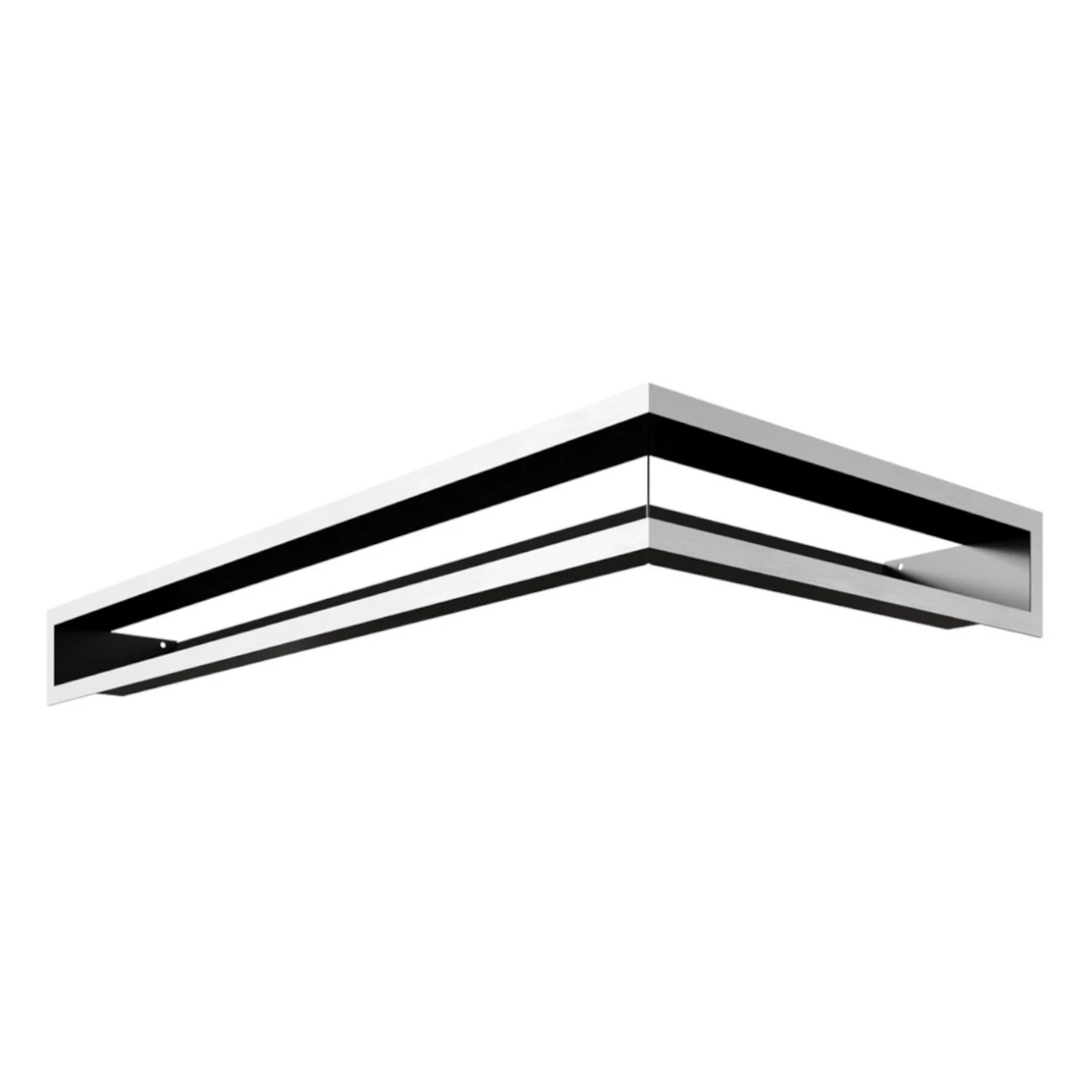 Eckluftleiste LUFT Links 80x40 Cm Geschliffener Stahl 7 Eckluftleiste LUFT Links 80x40 Cm Geschliffener Stahl – Bild 5