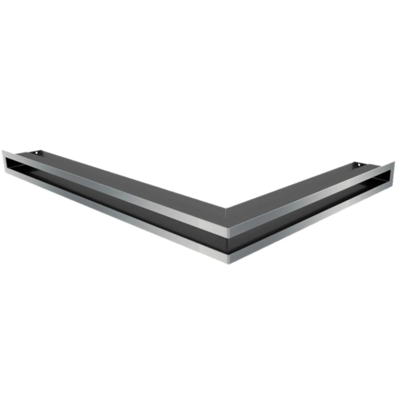 Eckluftleiste LUFT Links 77x55 Cm Geschliffenem Stahl 3 Eckluftleiste LUFT Links 77x55 Cm Geschliffenem Stahl
