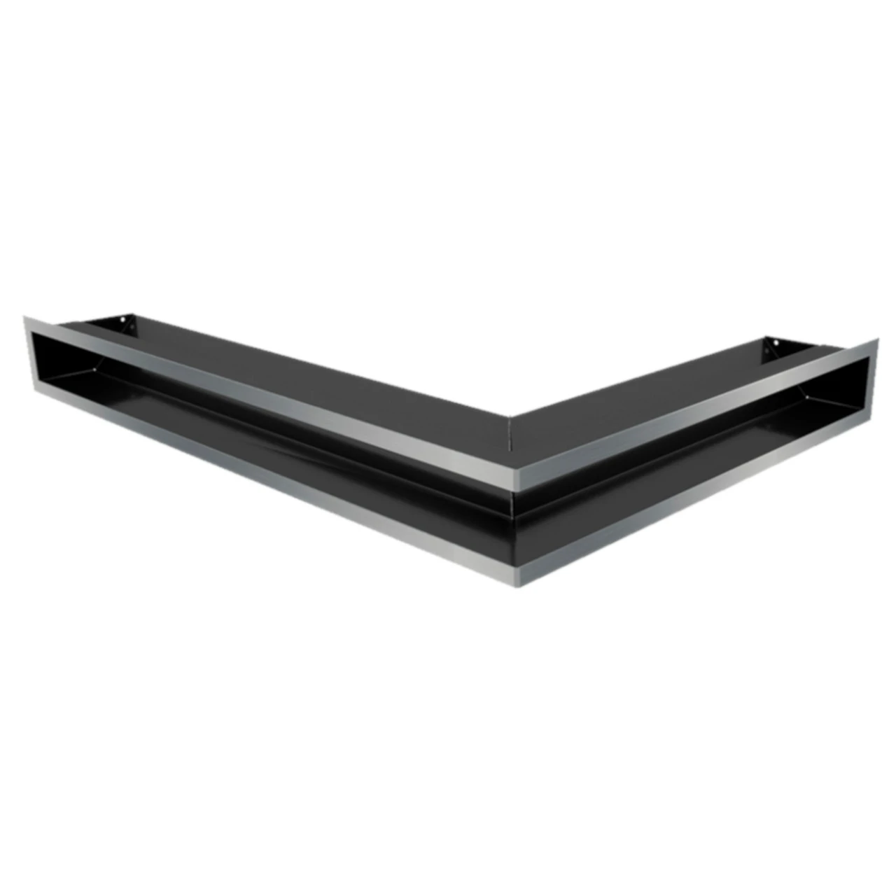 Eckluftleiste LUFT Links 77x55 Cm Geschliffenem Stahl 4 Eckluftleiste LUFT Links 77x55 Cm Geschliffenem Stahl – Bild 2