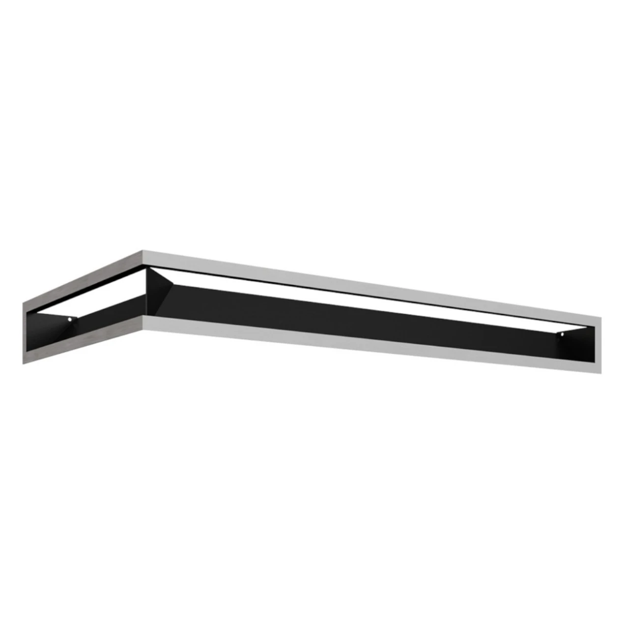 Eckluftleiste LUFT Rechts 40x80 Cm Geschliffener Stahl 5 Eckluftleiste LUFT Rechts 40x80 Cm Geschliffener Stahl – Bild 3