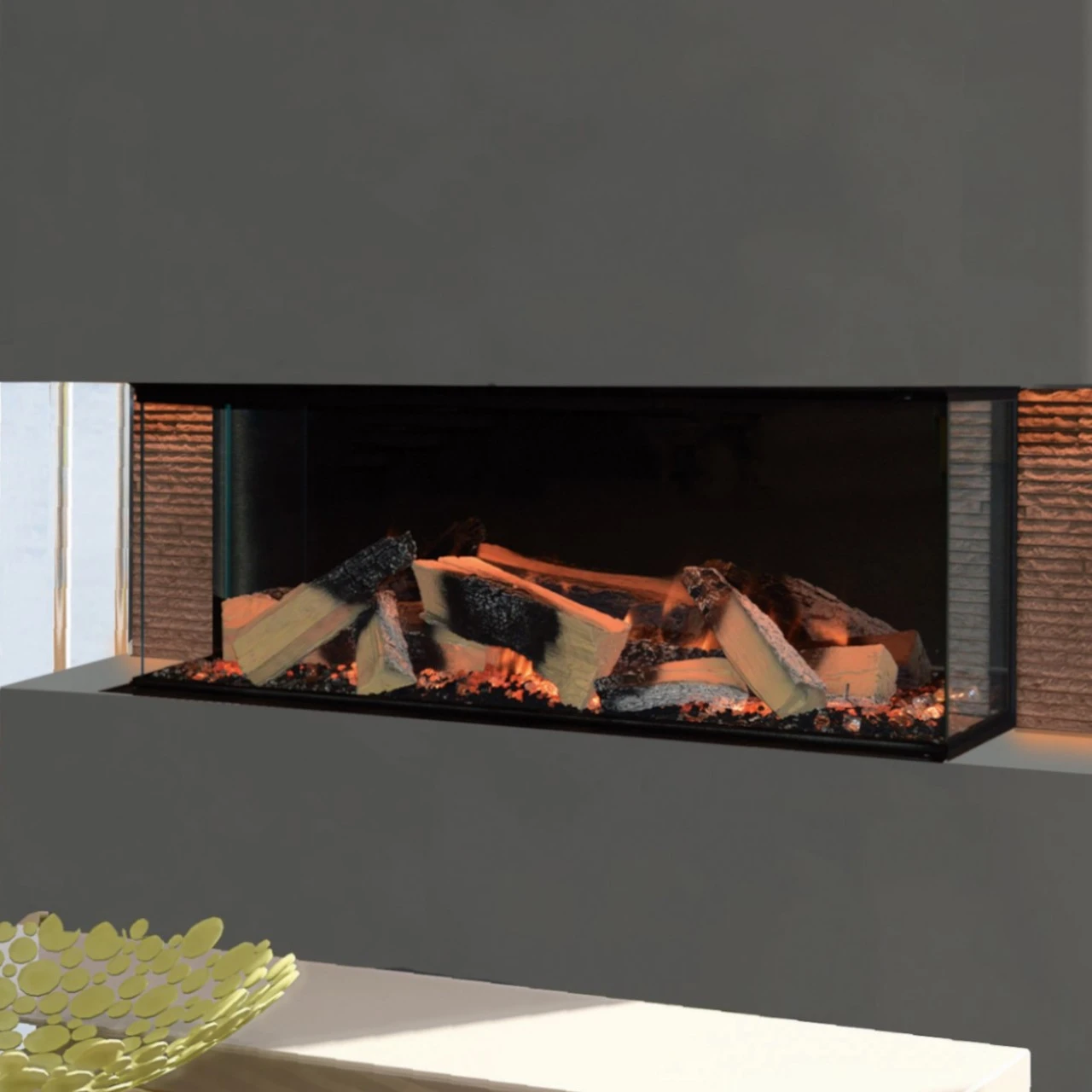 Elektrokamin Club 100E 4in1 Einbaukassette Mit Wärmeleistung 4 Elektrokamin Club 100E 4in1 Einbaukassette Mit Wärmeleistung – Bild 2